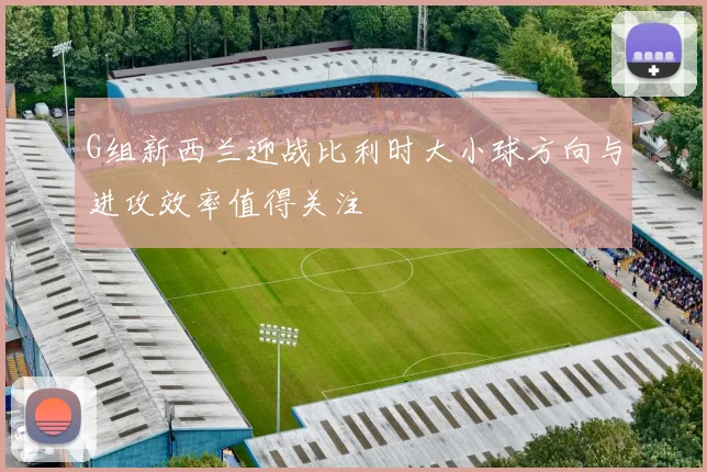 G组新西兰迎战比利时大小球方向与进攻效率值得关注